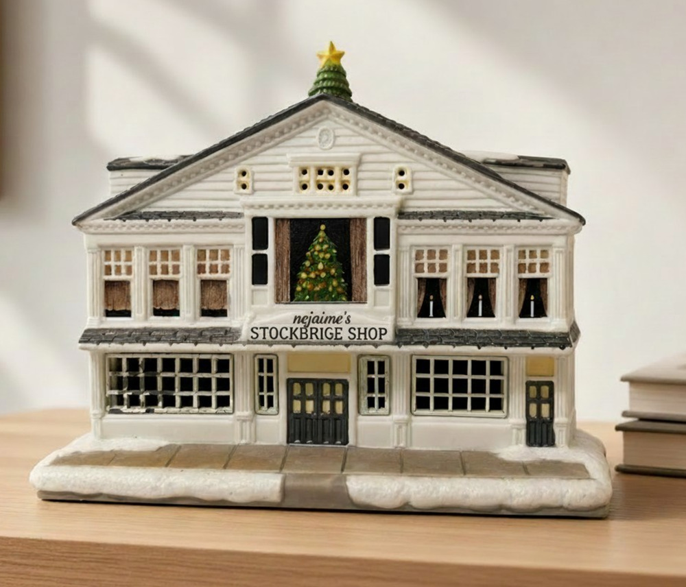 Hawthorne Village Piece Rockwell Christmas in Stockbridge Rockwell's Studio